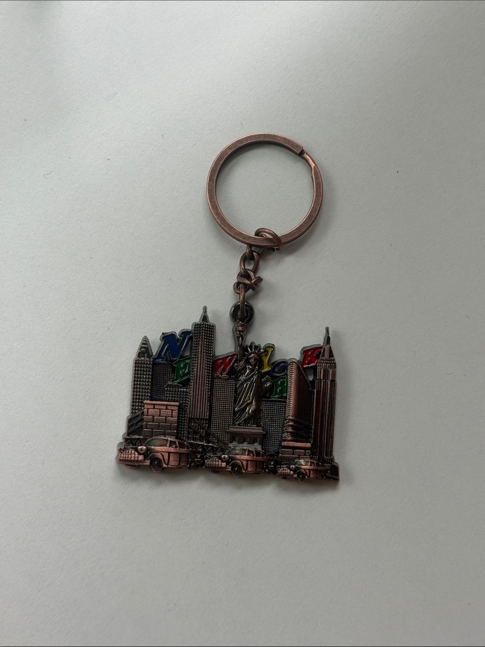 Manhattan newyork nyc New York City keychain Statue of Liberty Empire State